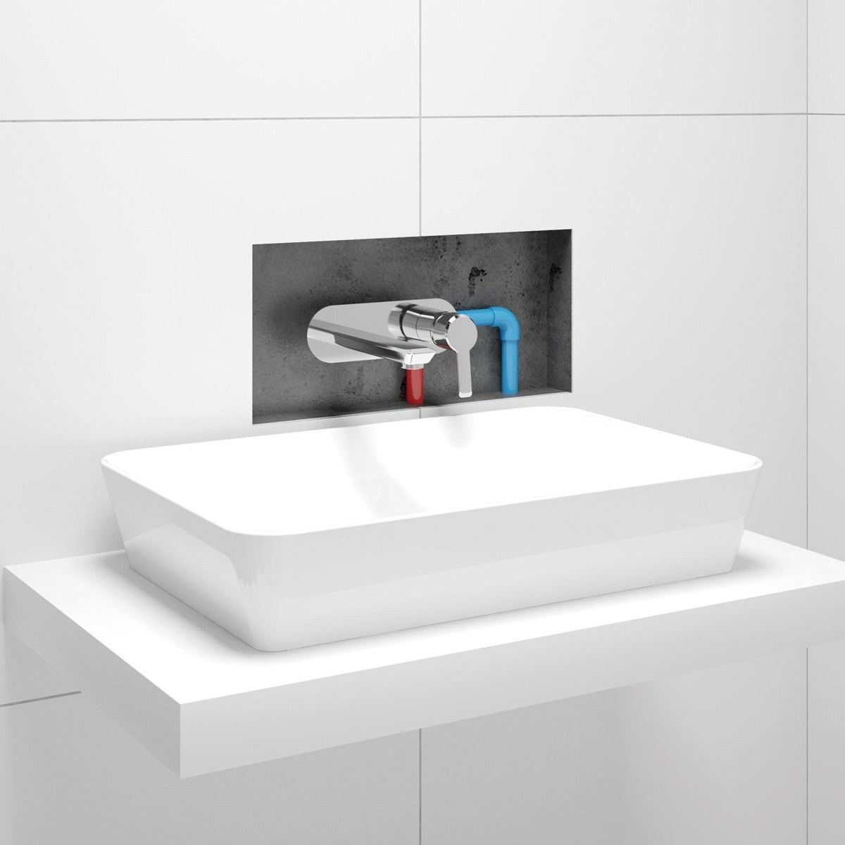 Iebūvēts izlietnes maisītājs Arnika 252 mm hroms - N1 Home