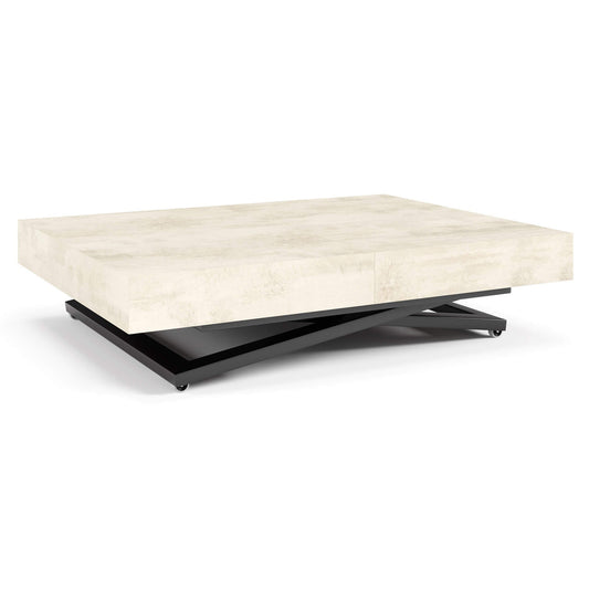 Galds Tiks U 27-80/120-200/80 cm balts hromix - N1 Home