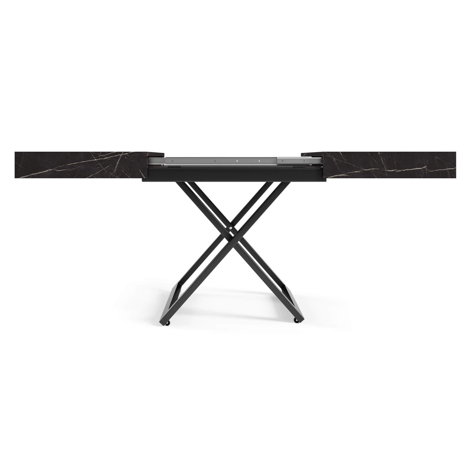 Galds Tiks U 27-80/120-200/80 cm balts hromix - N1 Home