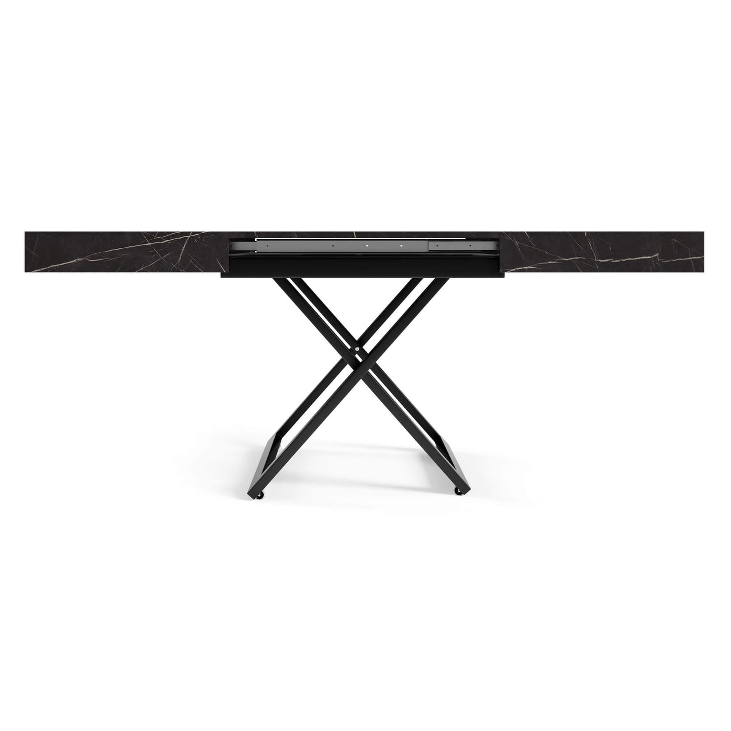 Galds Tiks U 27-80/120-200/80 cm balts hromix - N1 Home