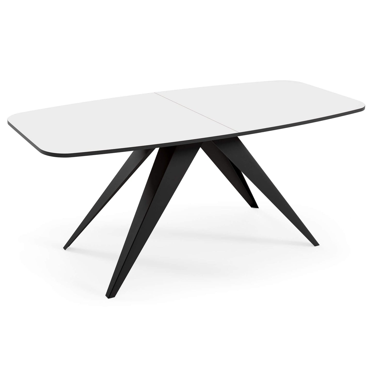 Galds Fery 76/160/80; 76/180/90 cm Arktiks balts/melns - N1 Home