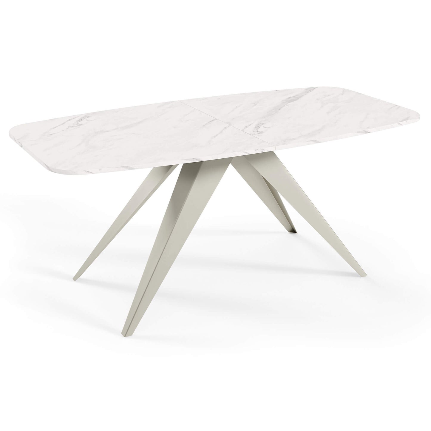 Galds Fery 76/160/80; 76/180/90 cm balts marmors/kašmirs - N1 Home