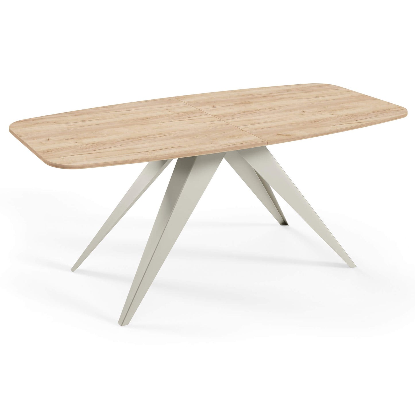 Galds Fery 76/160/80; 76/180/90 cm Krafts zelts ozols/kašmirs - N1 Home