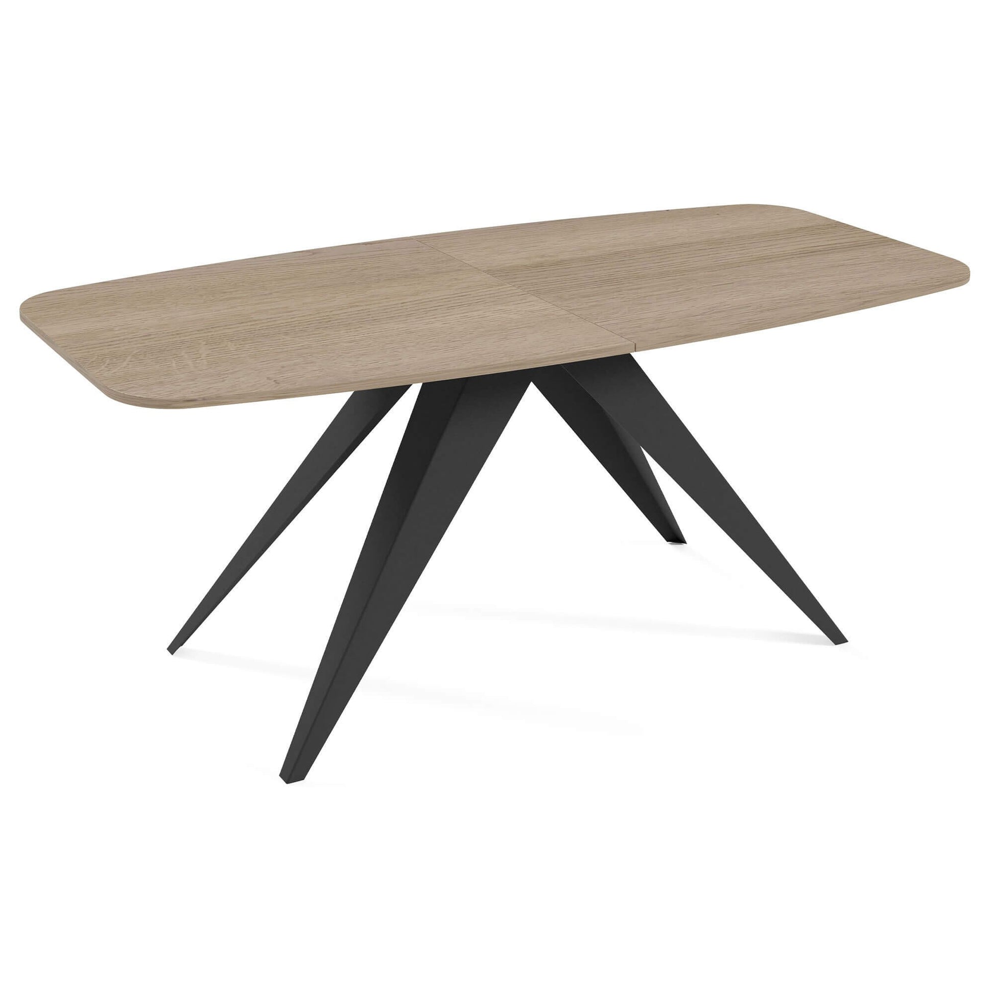 Galds Fery 76/160/80; 76/180/90 cm terrakota/melns - N1 Home