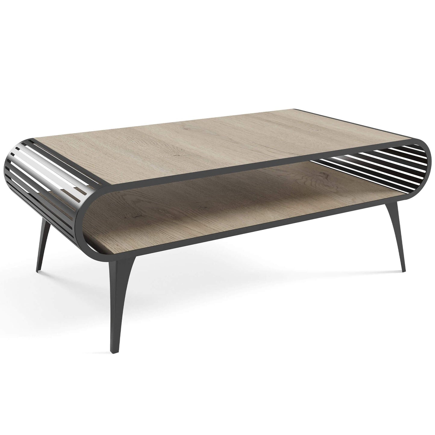 Kafijas galds Aristas 120/60/44 cm Kremona terrrakota/melns - N1 Home