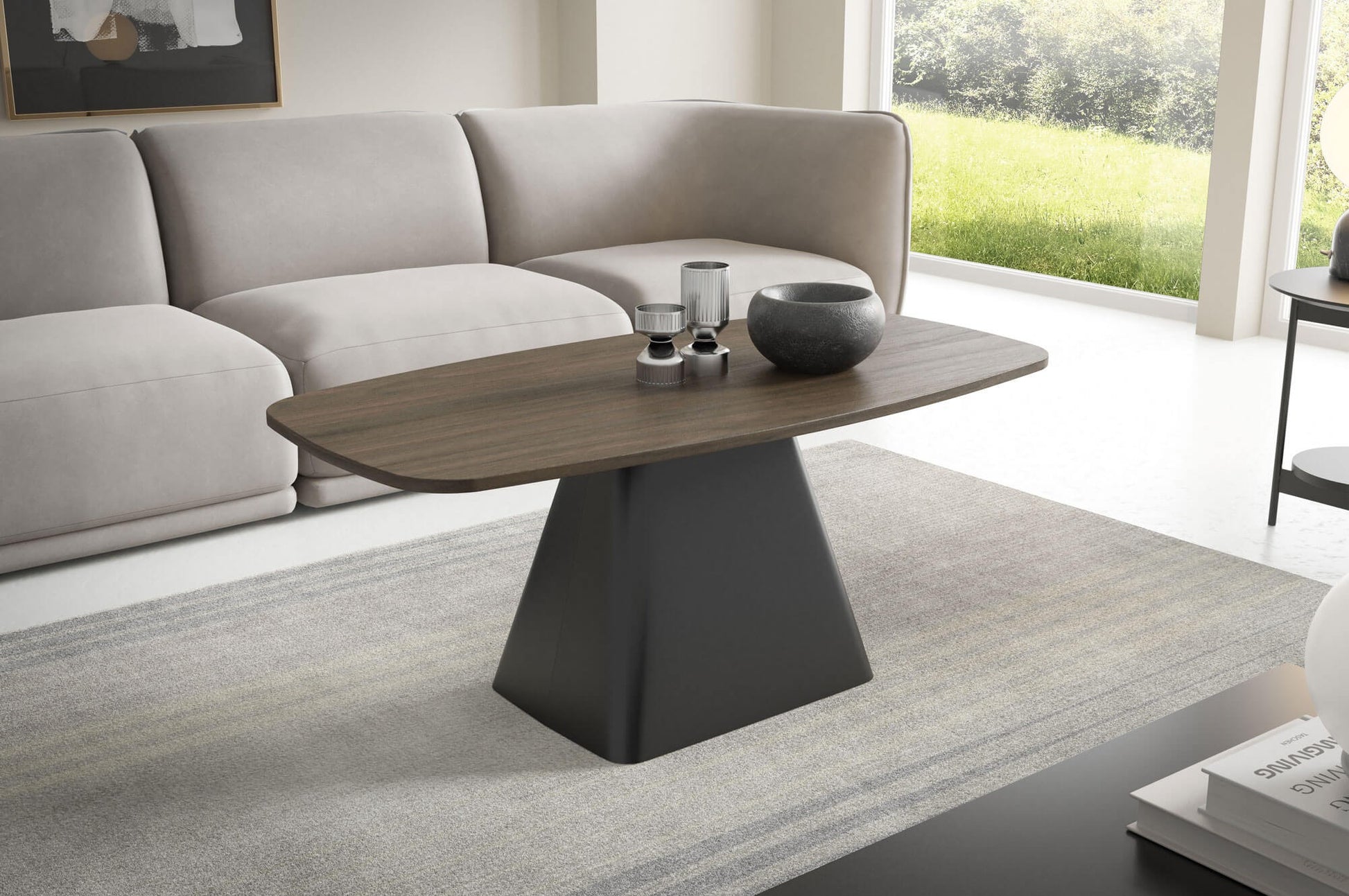 Kafijas galds Noil 120/60/48 cm rieksts Franklin Tobacco - N1 Home