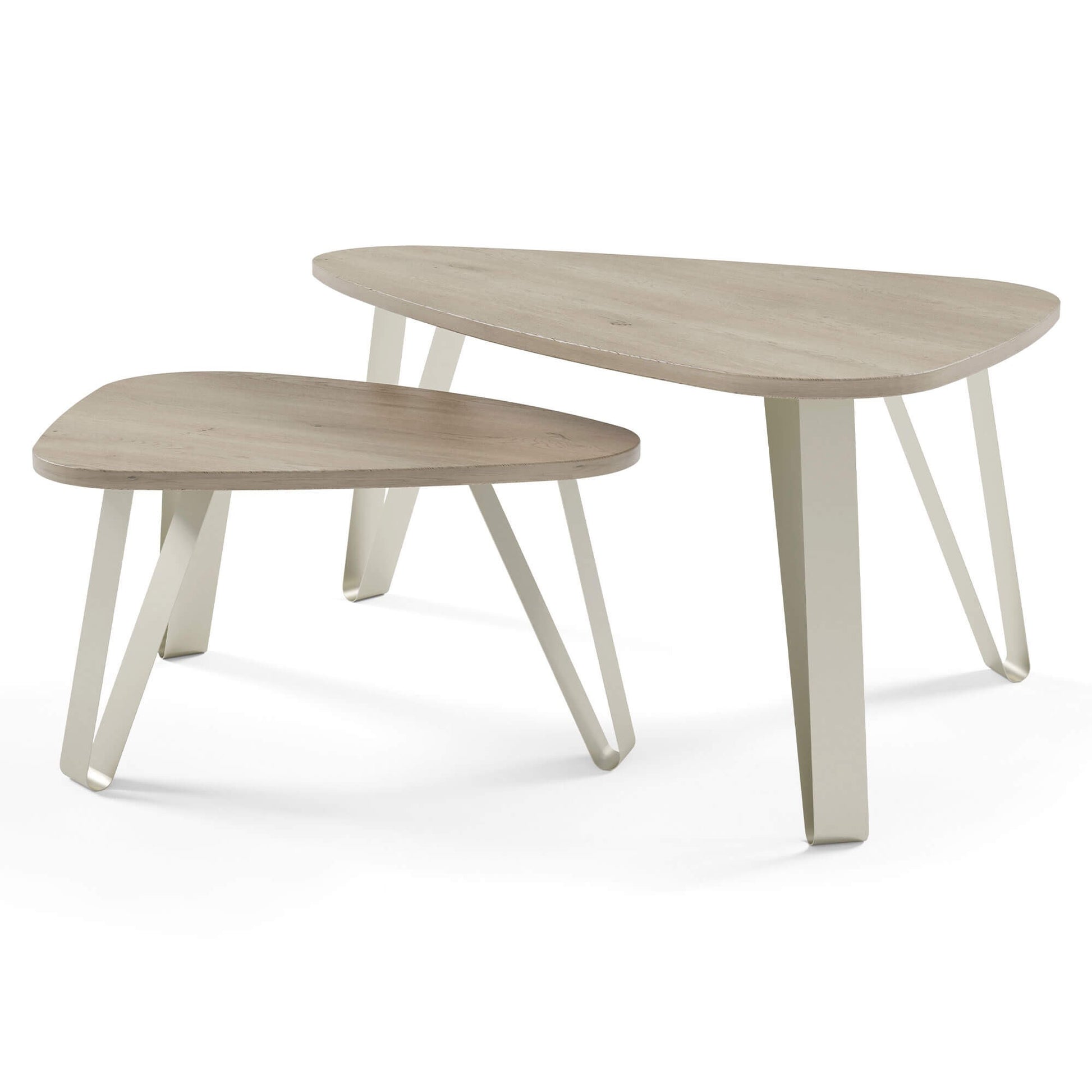 Kafijas galds (2) Ovači 94/60/42 cm Kremona Kannolo/kašmirs - N1 Home