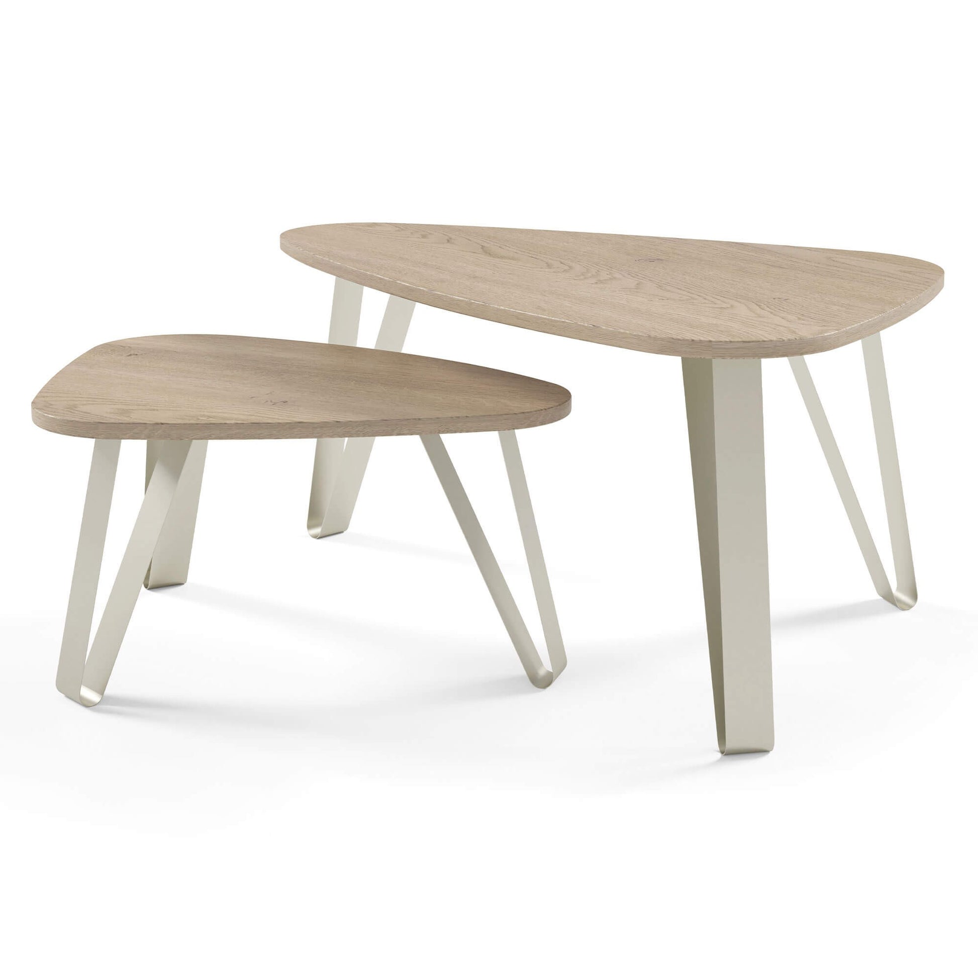 Kafijas galds (2) Ovači 94/60/42 cm Kremona terrakota/kašmirs - N1 Home