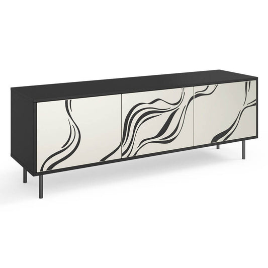 TV skapis Vinto 161/38/62 cm melns/kašmirs - N1 Home