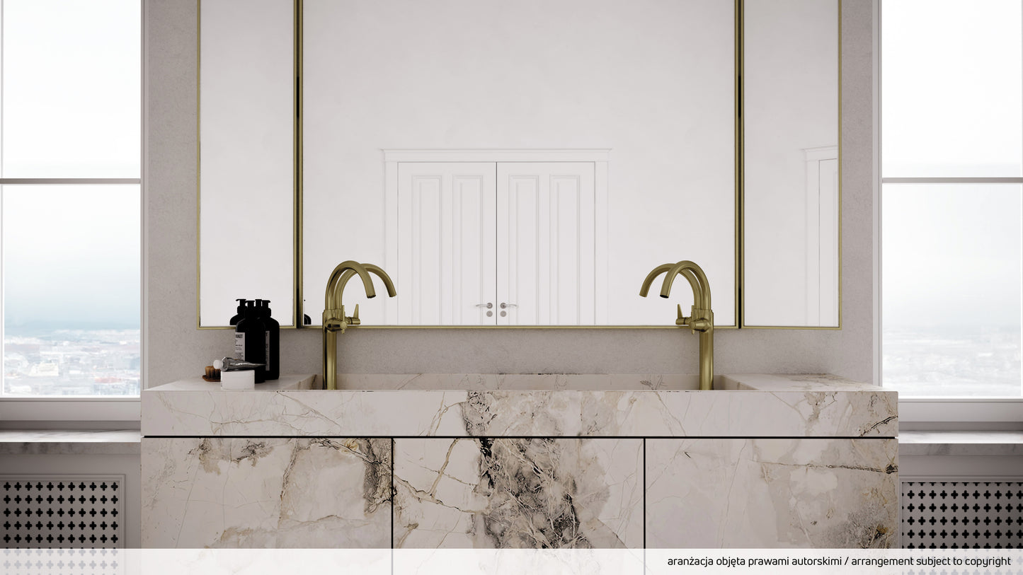 Izlietnes maisītājs, augsts Temisto 227 mm brass - N1 Home