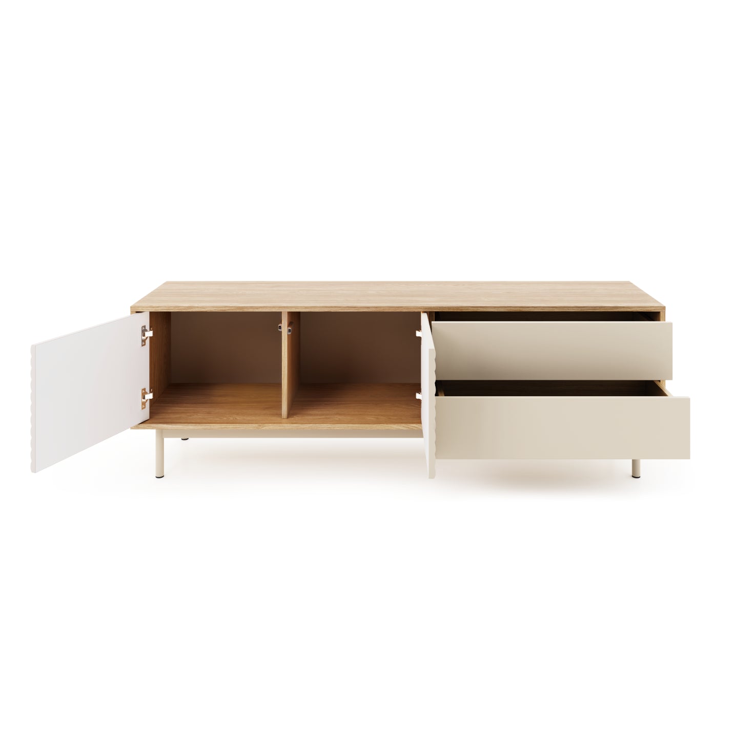 TV skapis Tilipa 160/40/52 cm kašmirs/ellots ozols