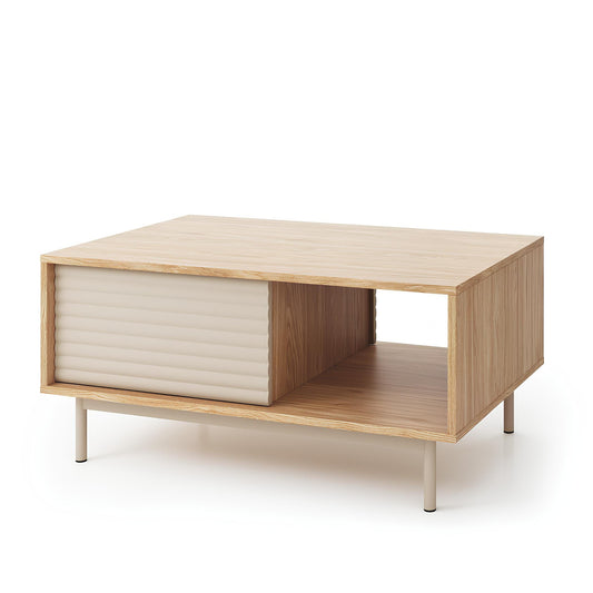 Kafijas galds Tilipa 100/60/46 cm kašmirs/ellots ozols