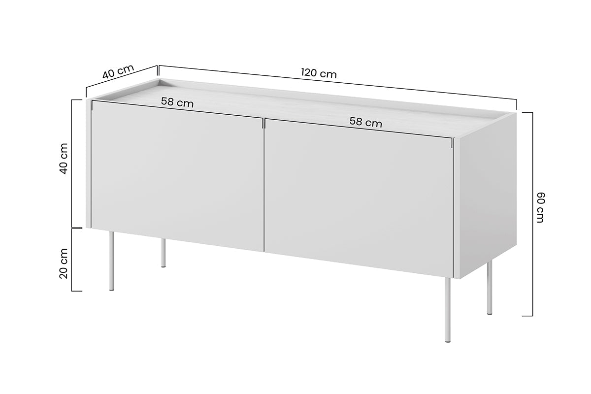 TURIN RTV kumode 120/60/40 kašmirs