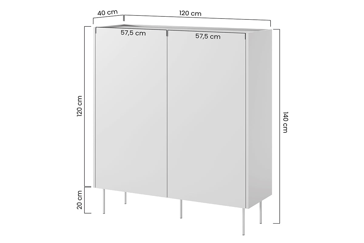 TURIN kumode ar atvilktnes 120/140/40 terrakota