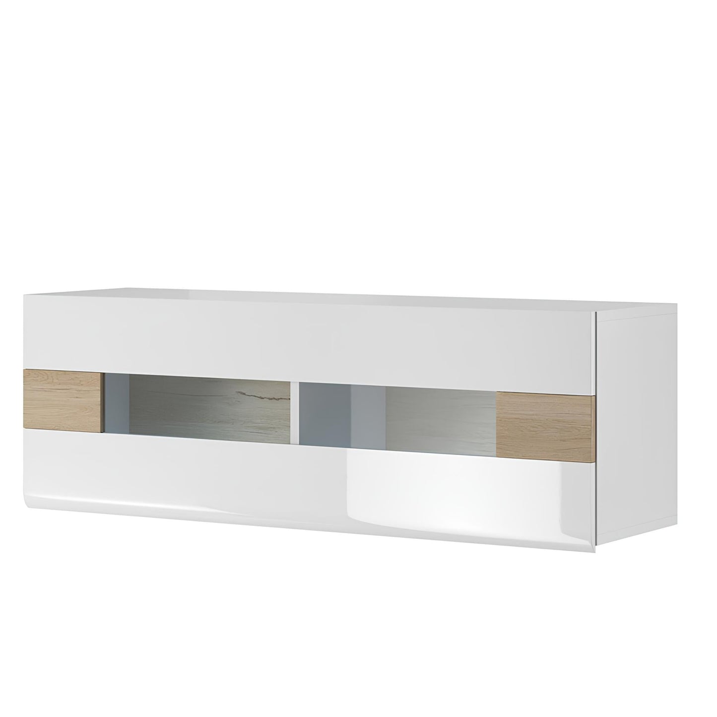 Piekarināms elements ar plauktiem Tola 131/37/45 cm balts/San Remo ozols - N1 Home