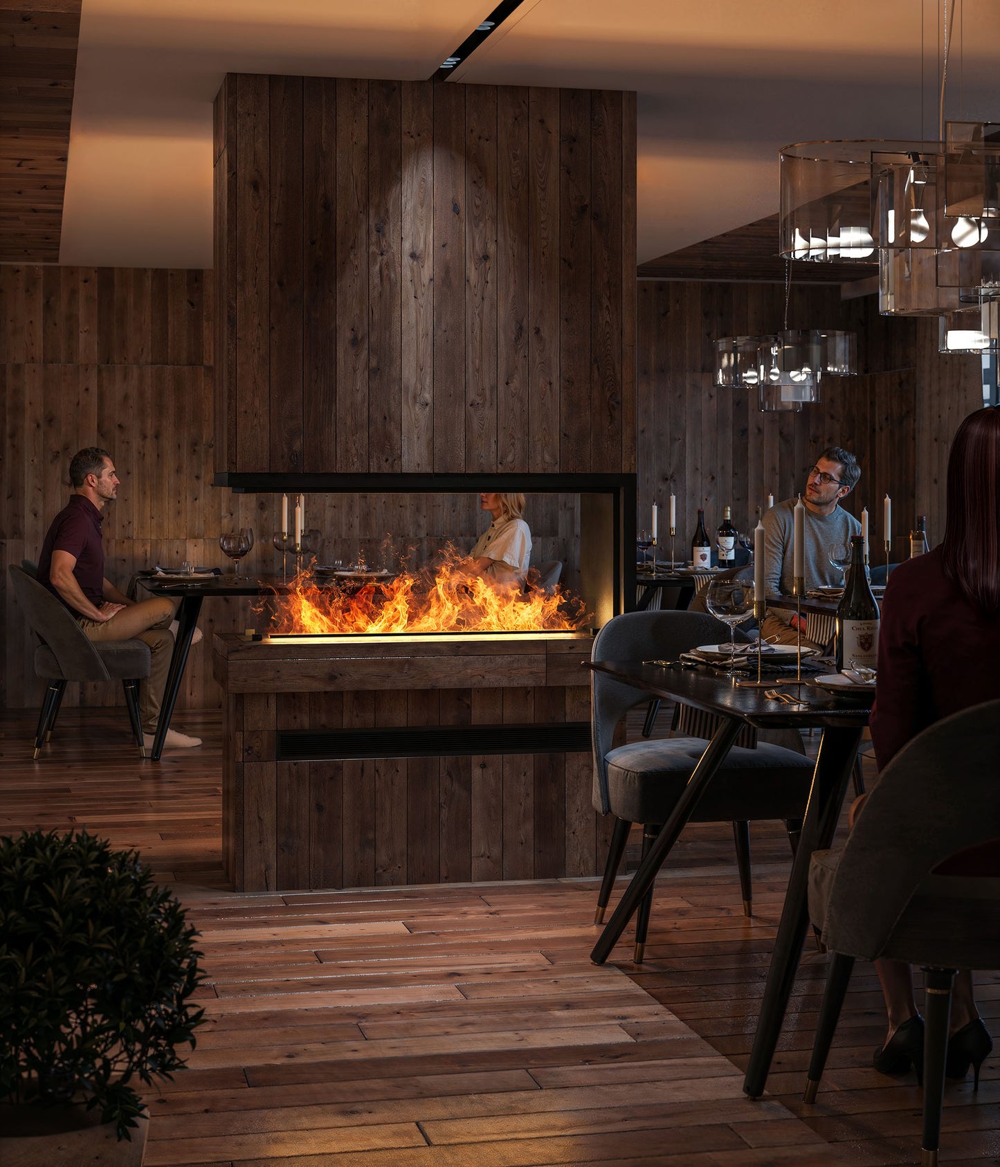 Elektriskais kamīns Invap U81200 120/50/40 cm melns - N1 Home