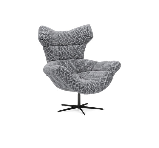 Krēsls SINS 119/103/84 cm melns/balts