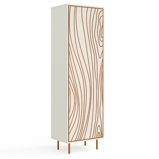 Skapis Tivas 60/200/42 cm kašmirs/varš - N1 Home