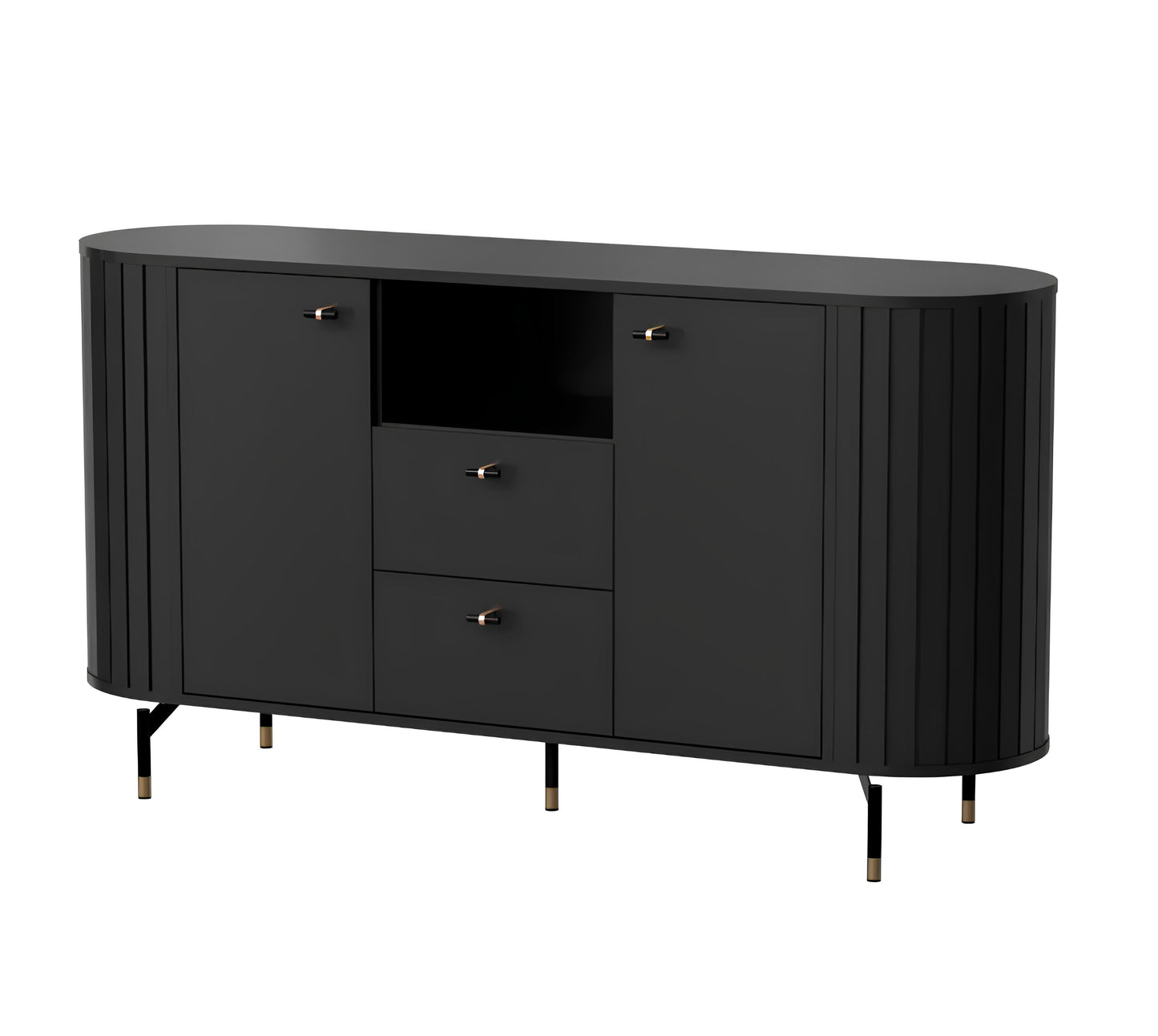 Kumode Zanto 150/40/81 cm melns