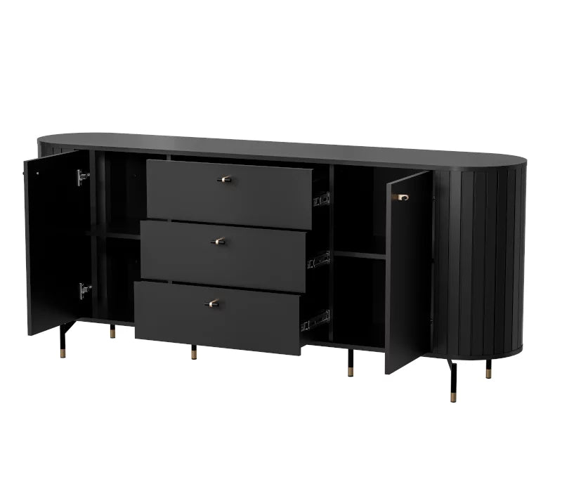 Kumode Zanto 190/40/81 cm melns