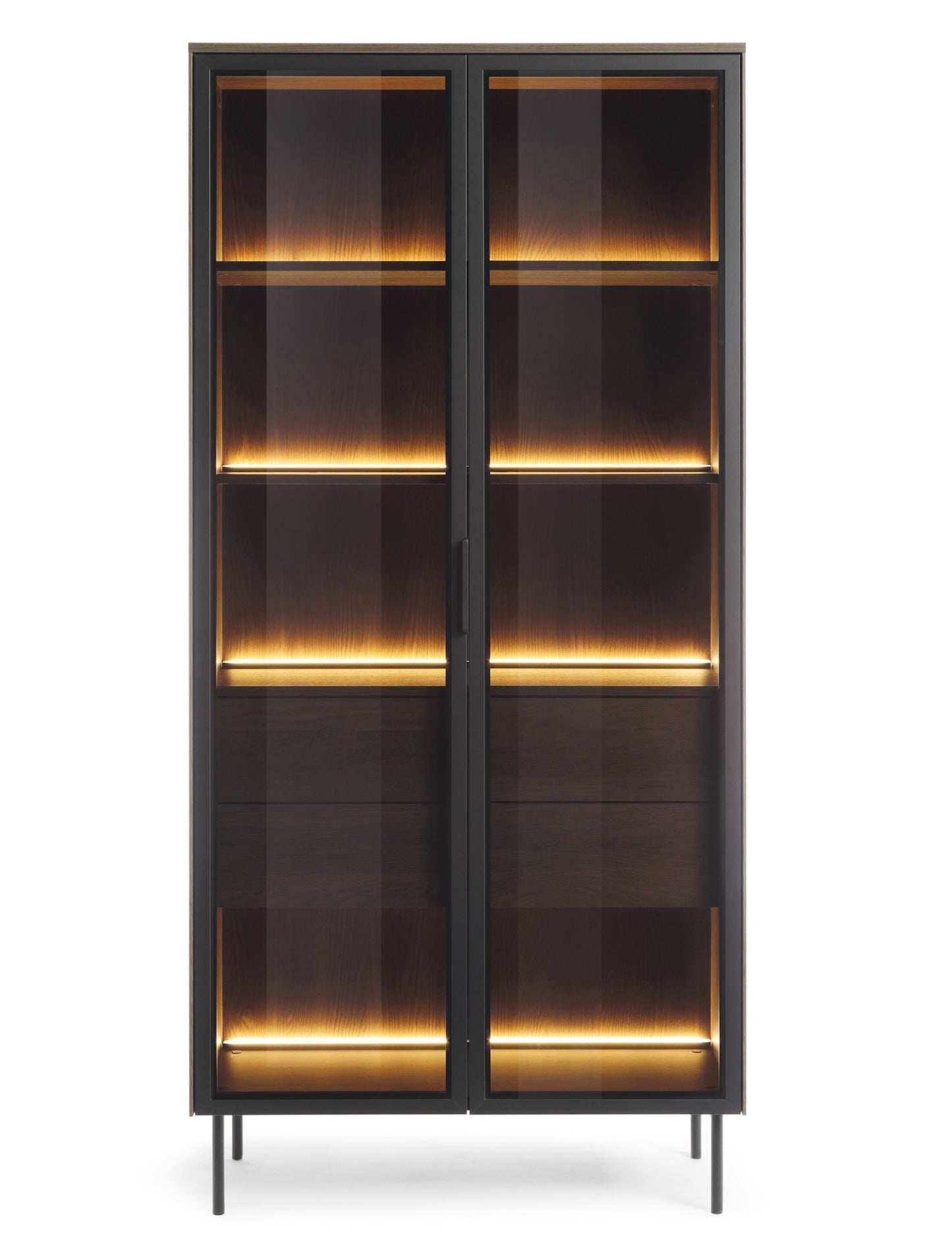 Vitrīna Lumio 91/194/39 cm Dunin ozols