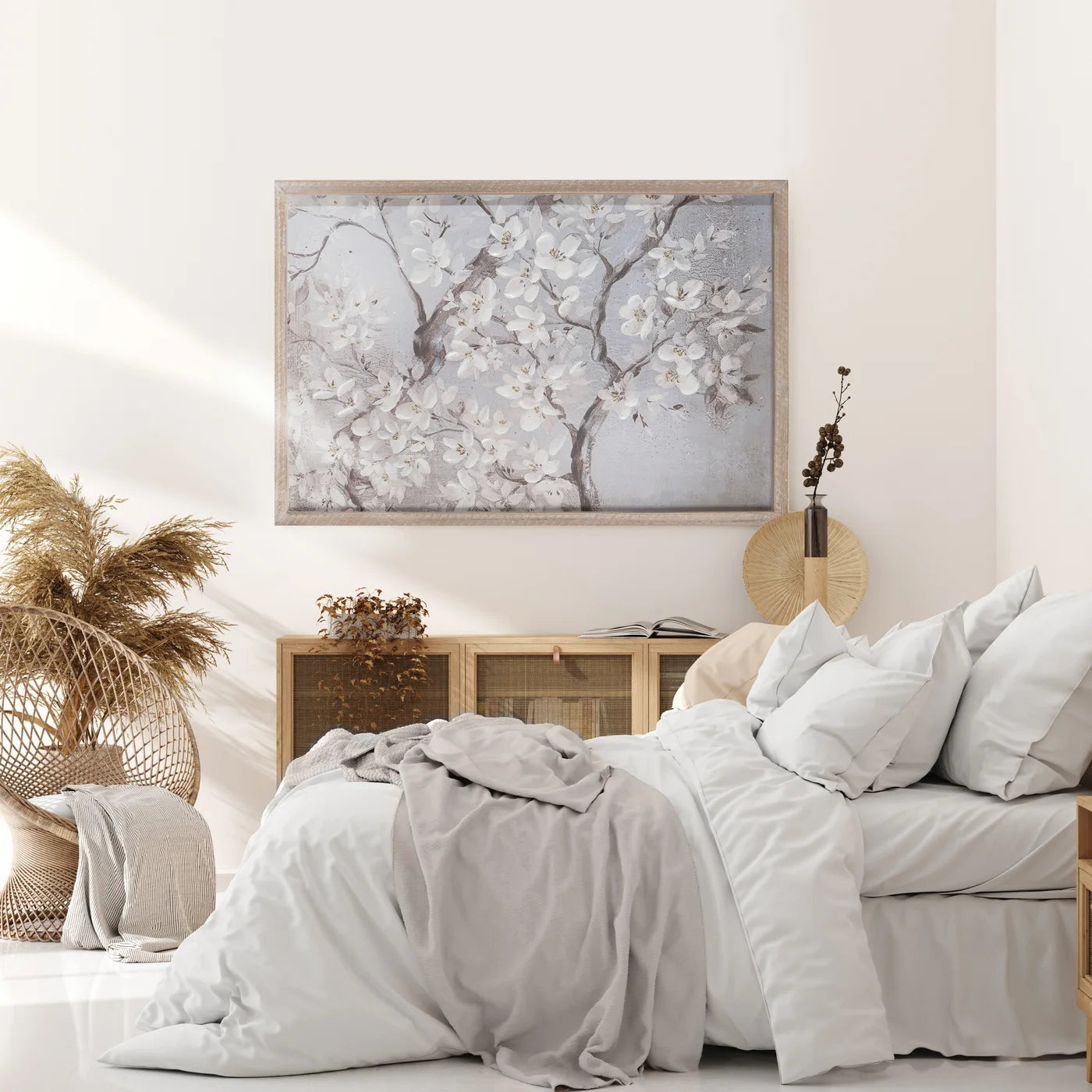 Glezna Sakura 60/40 cm bēšš/balts - N1 Home