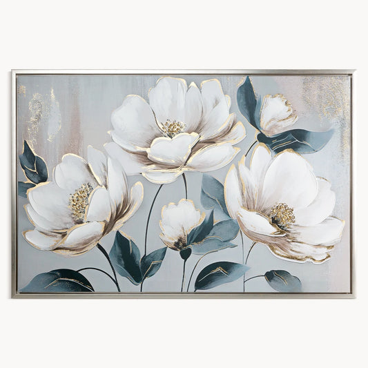 Glezna Piony 60/90 cm balts/debesjums - N1 Home