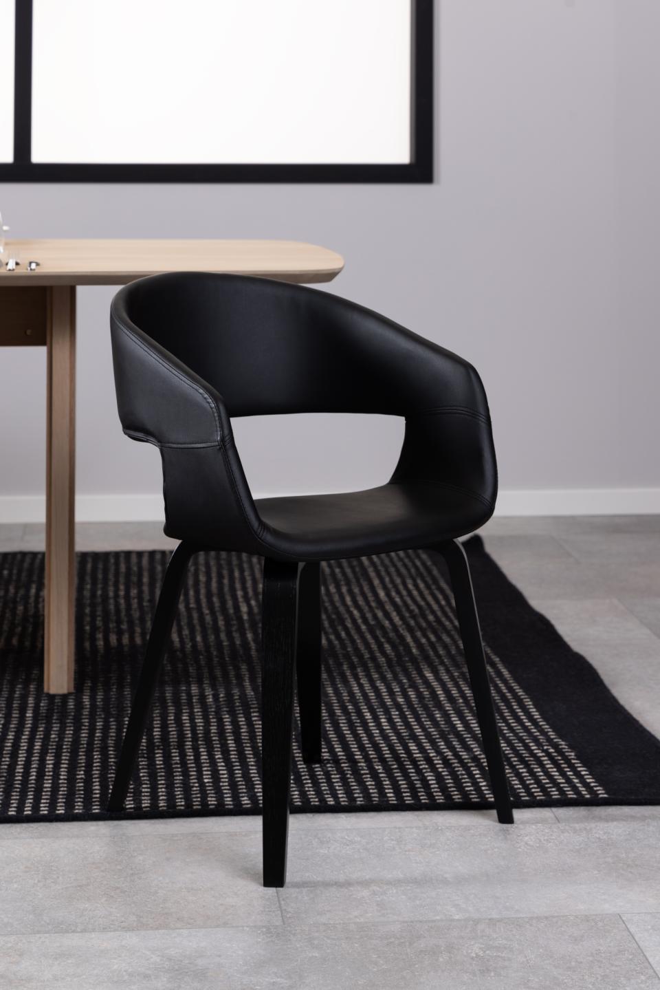 Krēsls Novs 49/52/77 cm melns - N1 Home