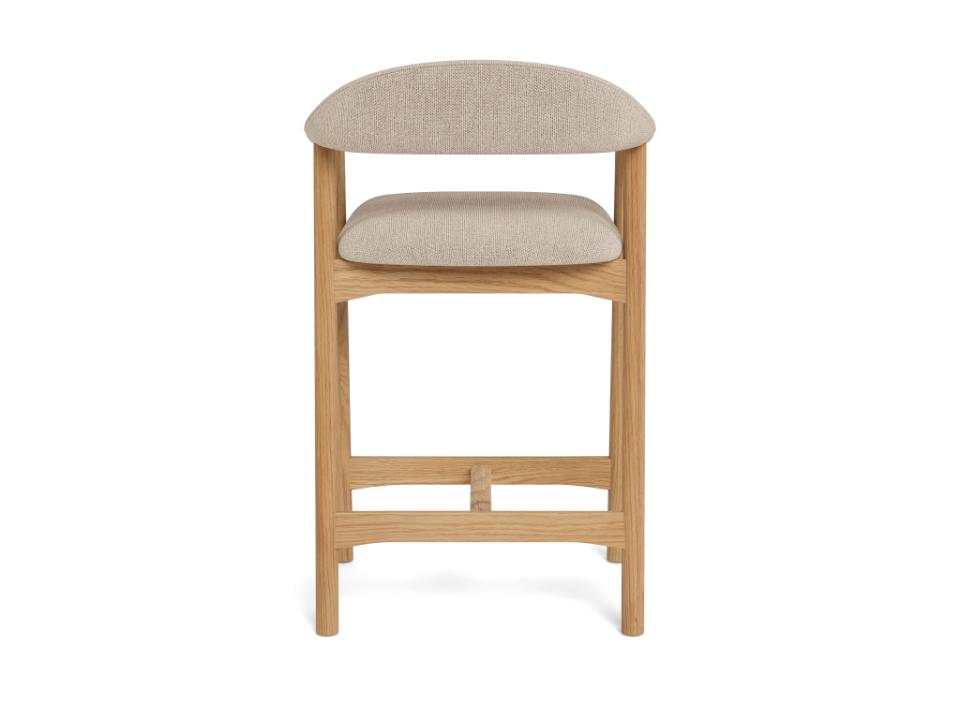 Krēsls Adder 52/52/91 cm Caso fabric sand 4 FR/gumijkoks