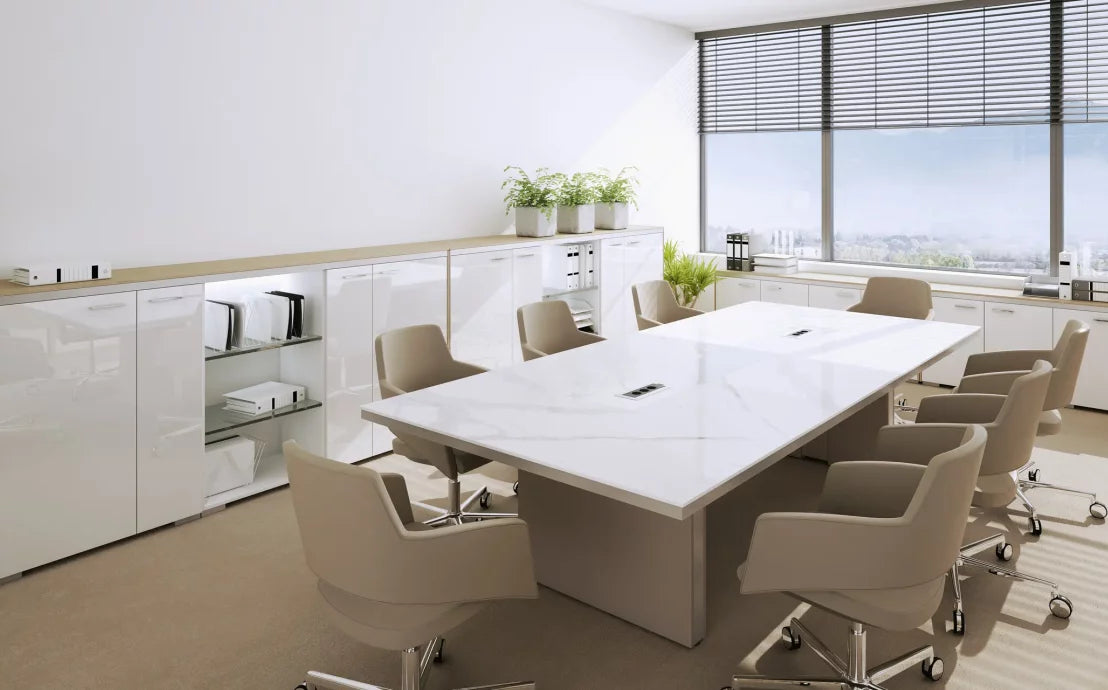 Galds Aris 200, 240/100/75 cm Sudraba Tectona DN1/balts - N1 Home