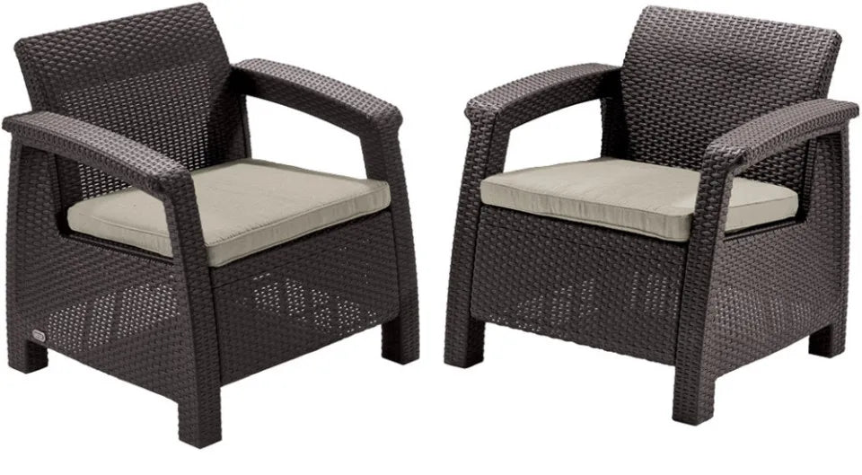 Dārza komplekts Korfu Weeky brūns - N1 Home