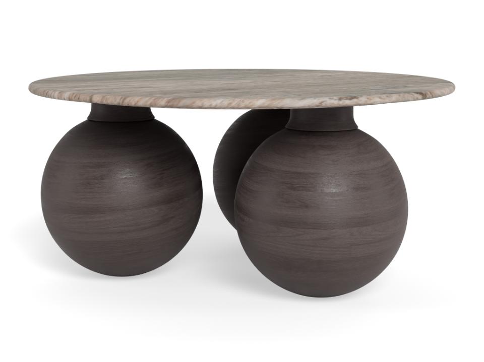 Kafijas galds Kosya 95/95/42 cm Toronto marmors