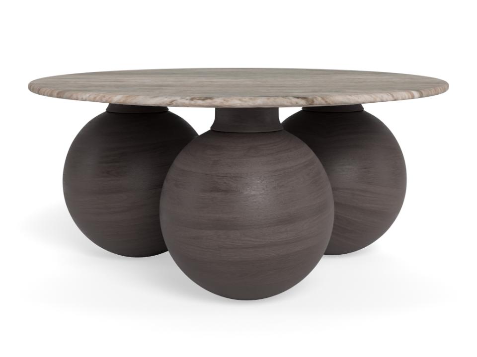 Kafijas galds Kosya 95/95/42 cm Toronto marmors