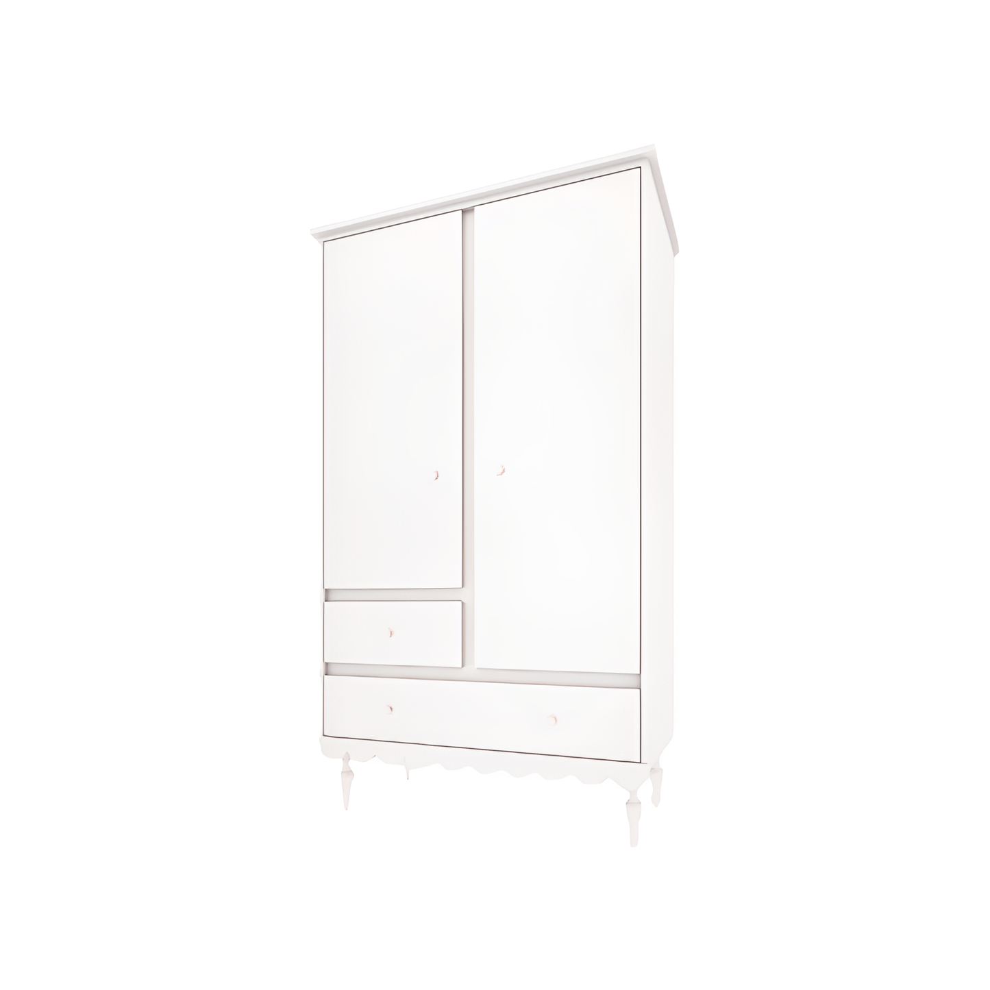 Skapis Bubi 183 x 104 x 50 cm balts - N1 Home