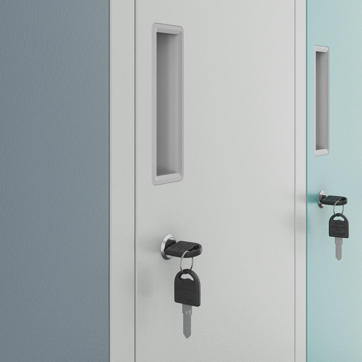 Veselības un drošības kabinets Barts 172/136/45 cm pelēks-daudzkrāsains - N1 Home