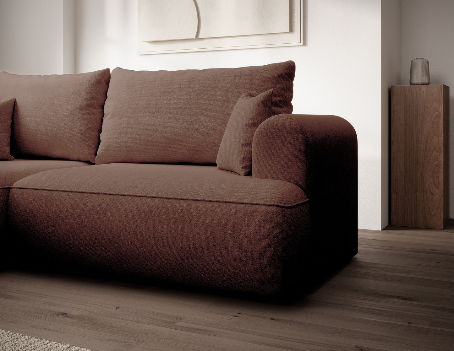 Dīvāns Ovors mini 238/93/156 cm Storm 54 - N1 Home