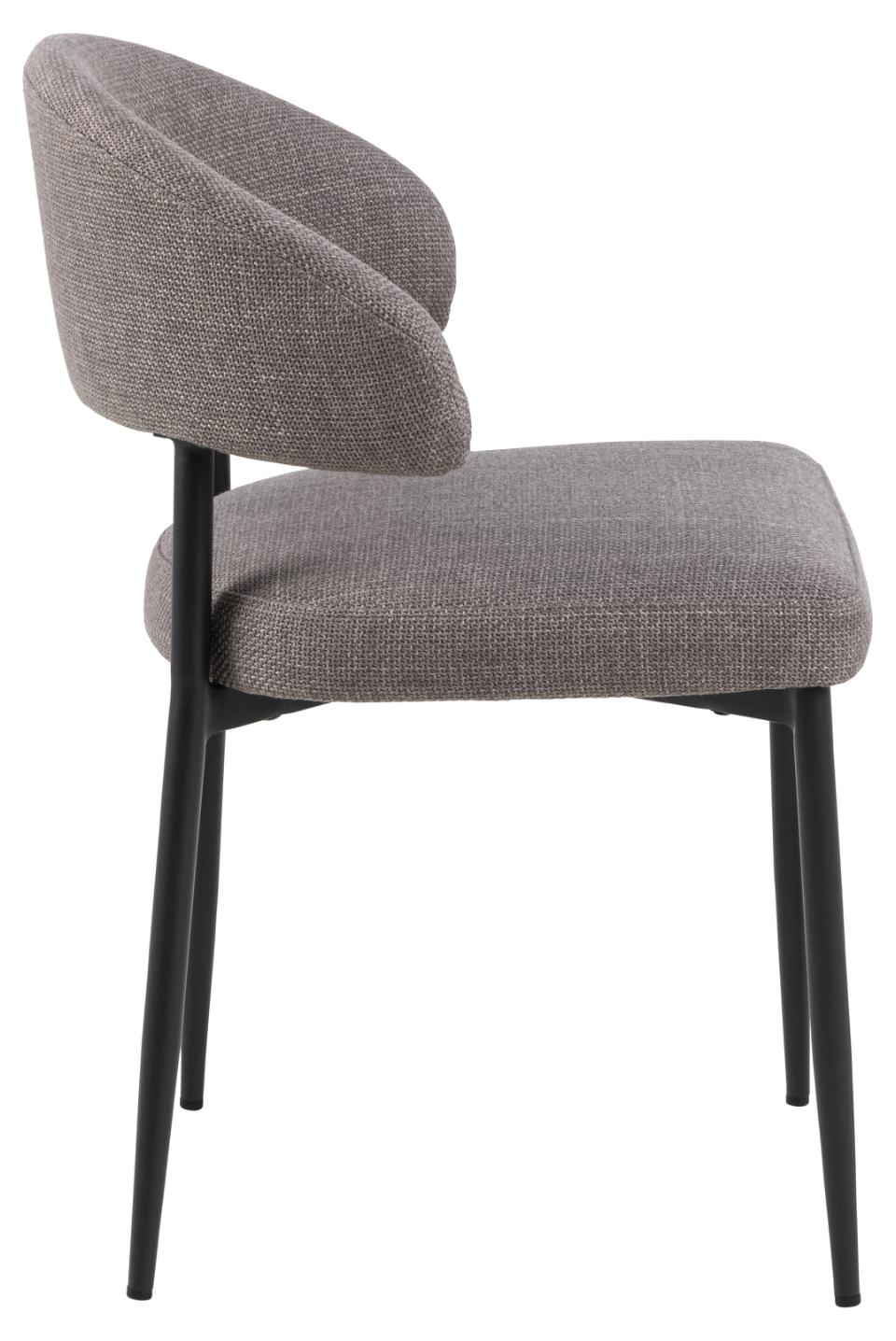 Krēsls Edins 56/55/77 cm gaiši pelēks/brūns - N1 Home