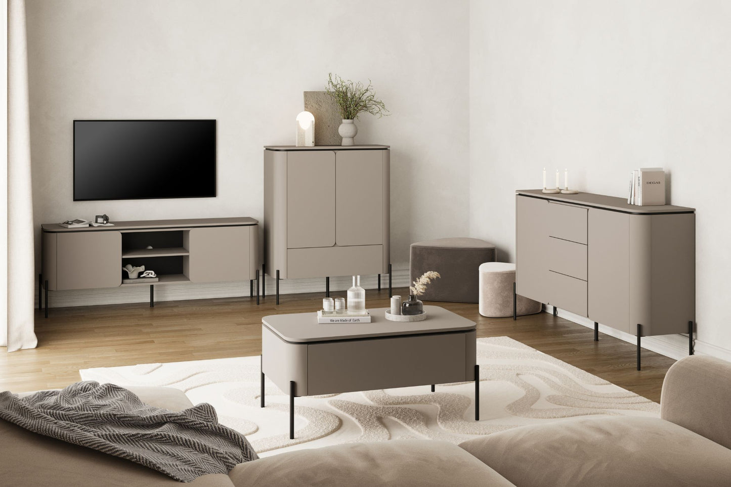 Kafijas galds Beltas 98/60/47 cm congo - N1 Home