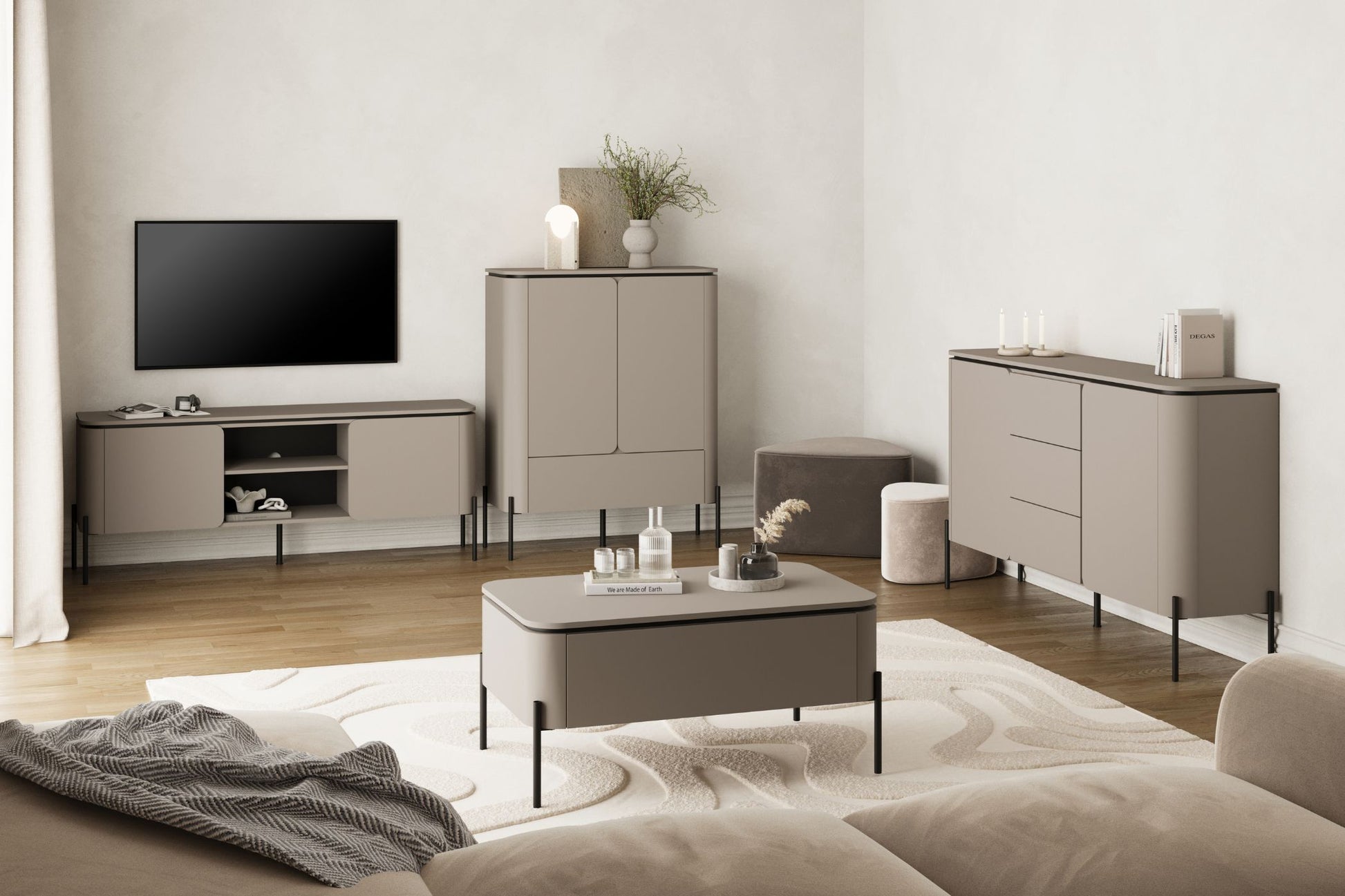 Kafijas galds Beltas 98/60/47 cm congo - N1 Home