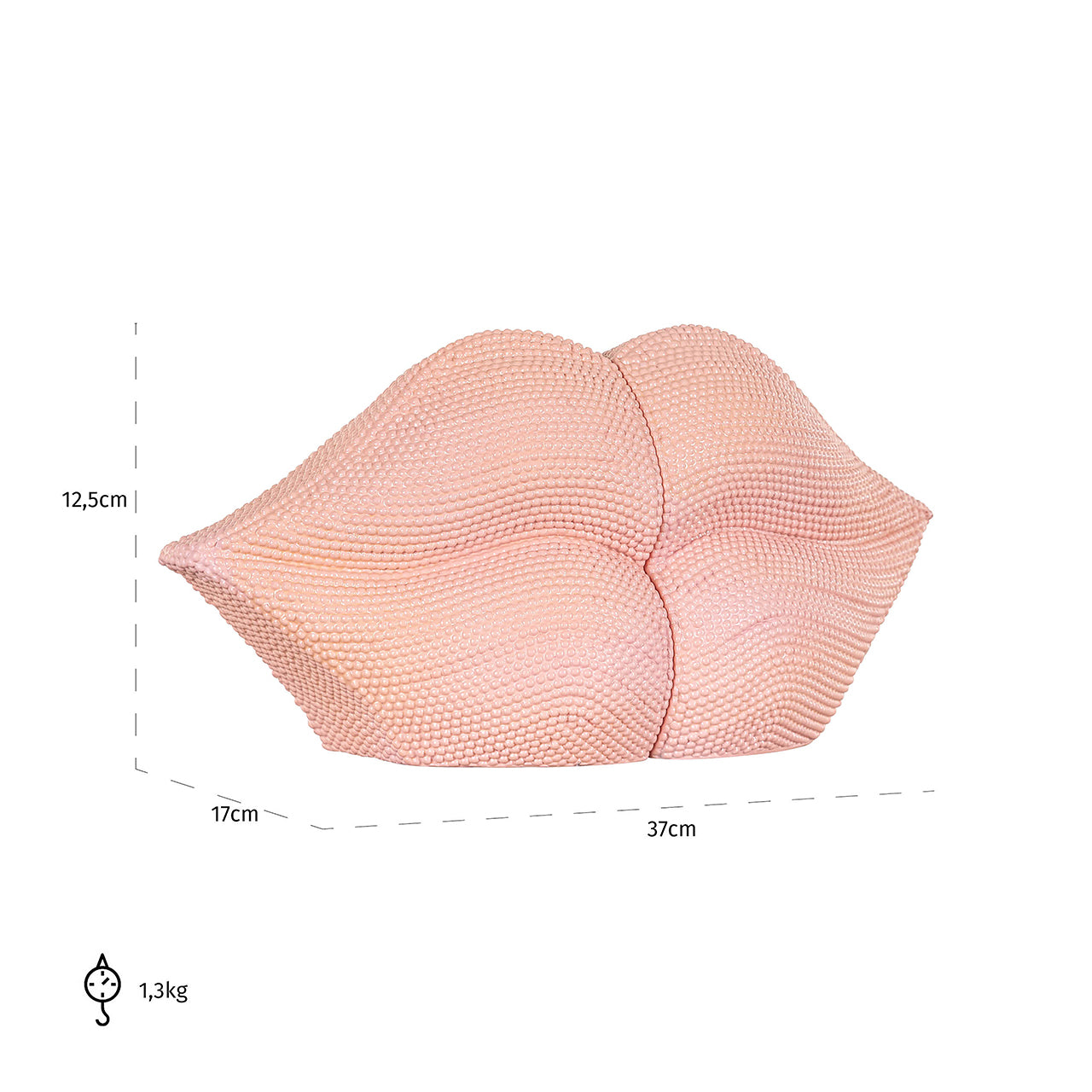 Grāmatu stendi Kiss Richmond Interiors 13/13/9 cm rozā - N1 Home