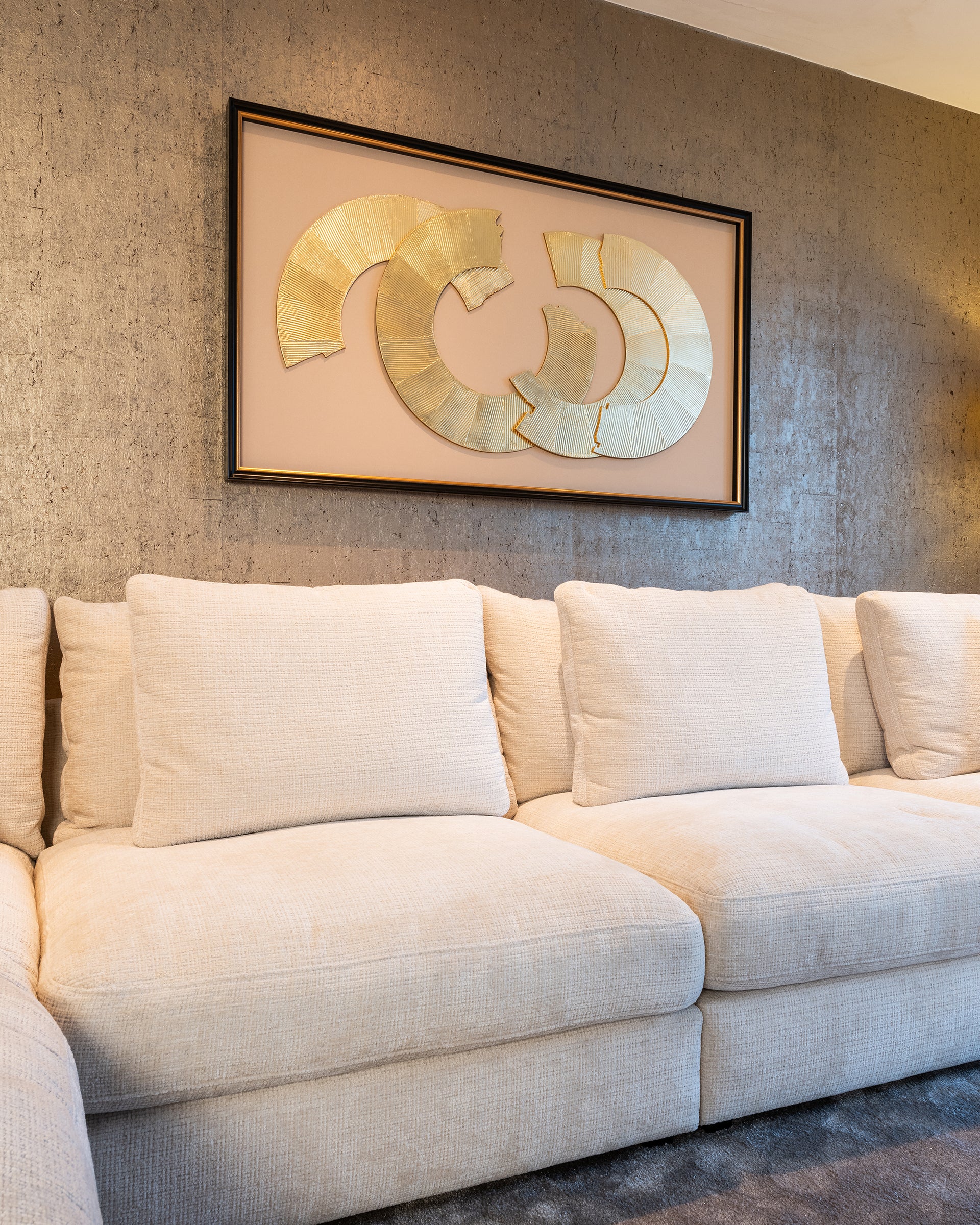 Sienas māksla Richmond Interiors Eden 145/85 melns/zelts - N1 Home