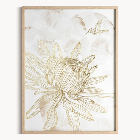 Glezna Asti 45/60 cm balts/zelts - N1 Home