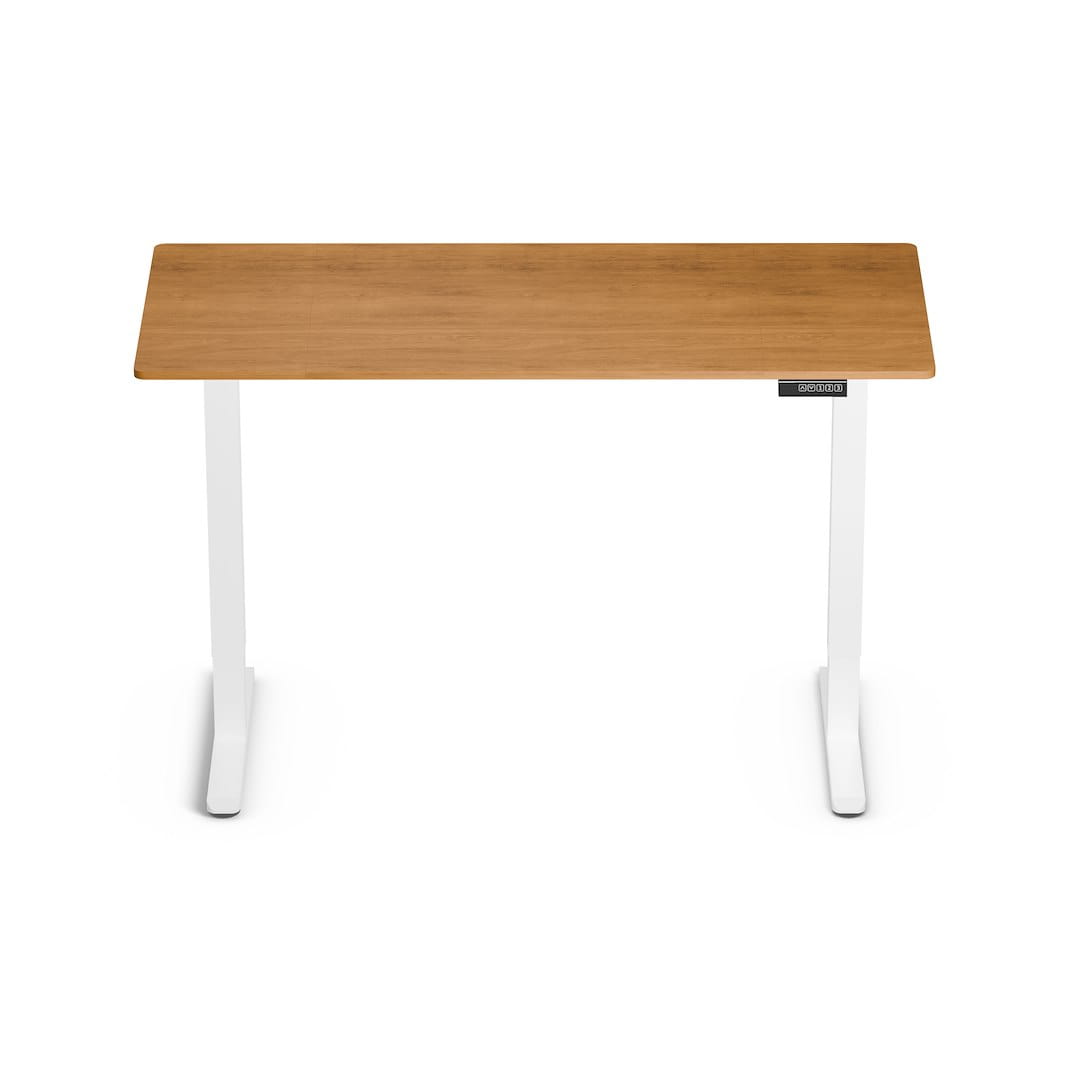 Biroja galds ContLite 140/60/72-118 cm balts/koks - N1 Home