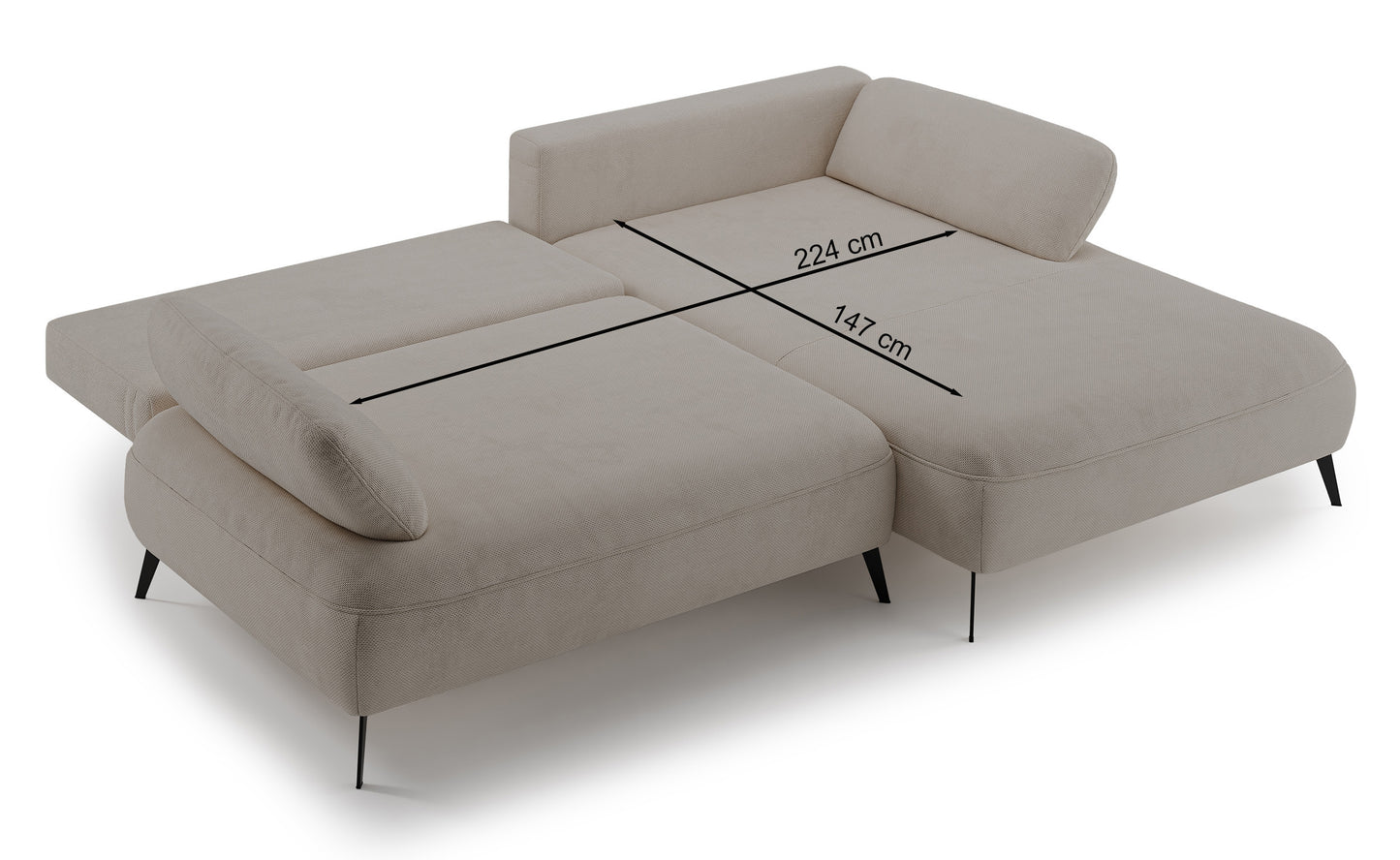 Dīvāns Lavoda 284/75/186 cm Pretty 4 - N1 Home