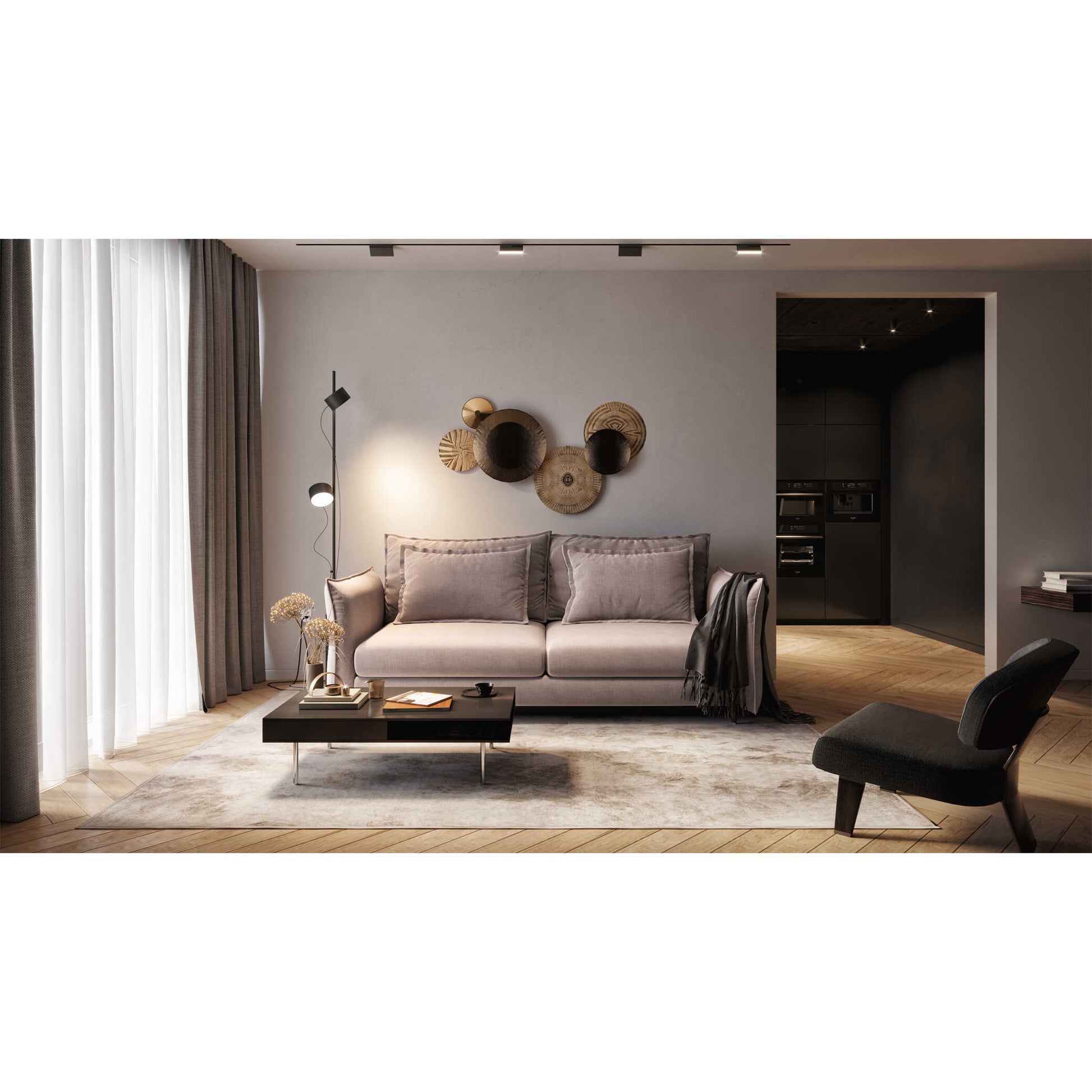 Dīvāns Carmen Befame 101/230/115 cm debesjums zils - N1 Home