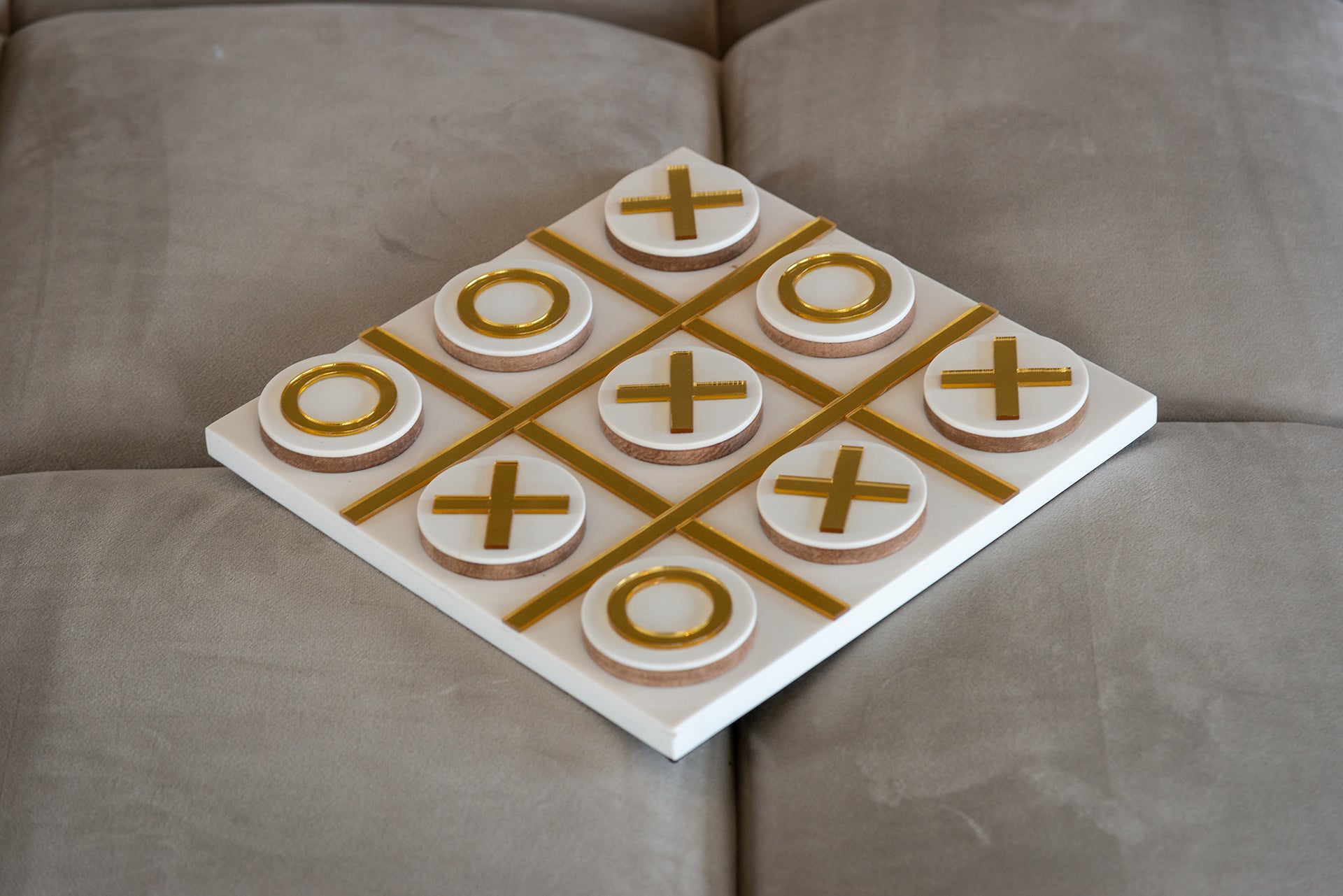 Dekoratīvs priekšmets Richmond Interiors Tic tac toe Maylie 2/26/26 cm balts - N1 Home