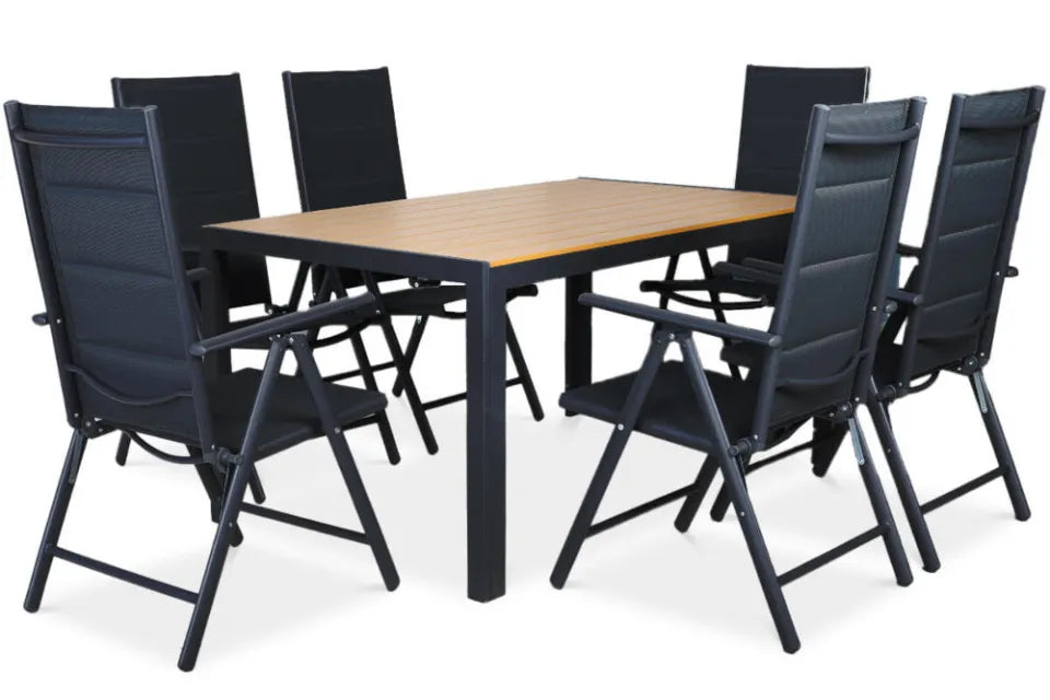 Dārza mēbeles Sidny tumši pelēks/teak - N1 Home