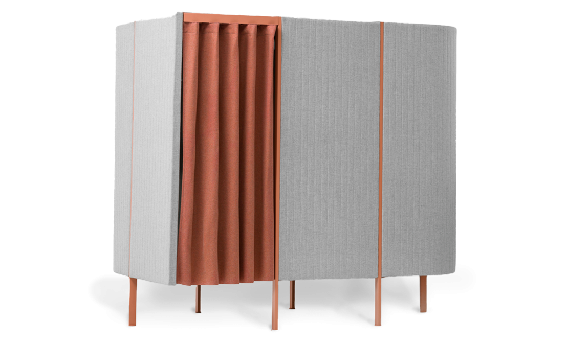 Slēgts komplekts KonSkapea 155 - 313/234/225 cm pelēks - N1 Home