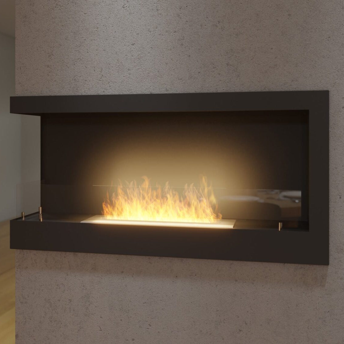 Biokamīns Cornia 90/45/24 cm melns - N1 Home