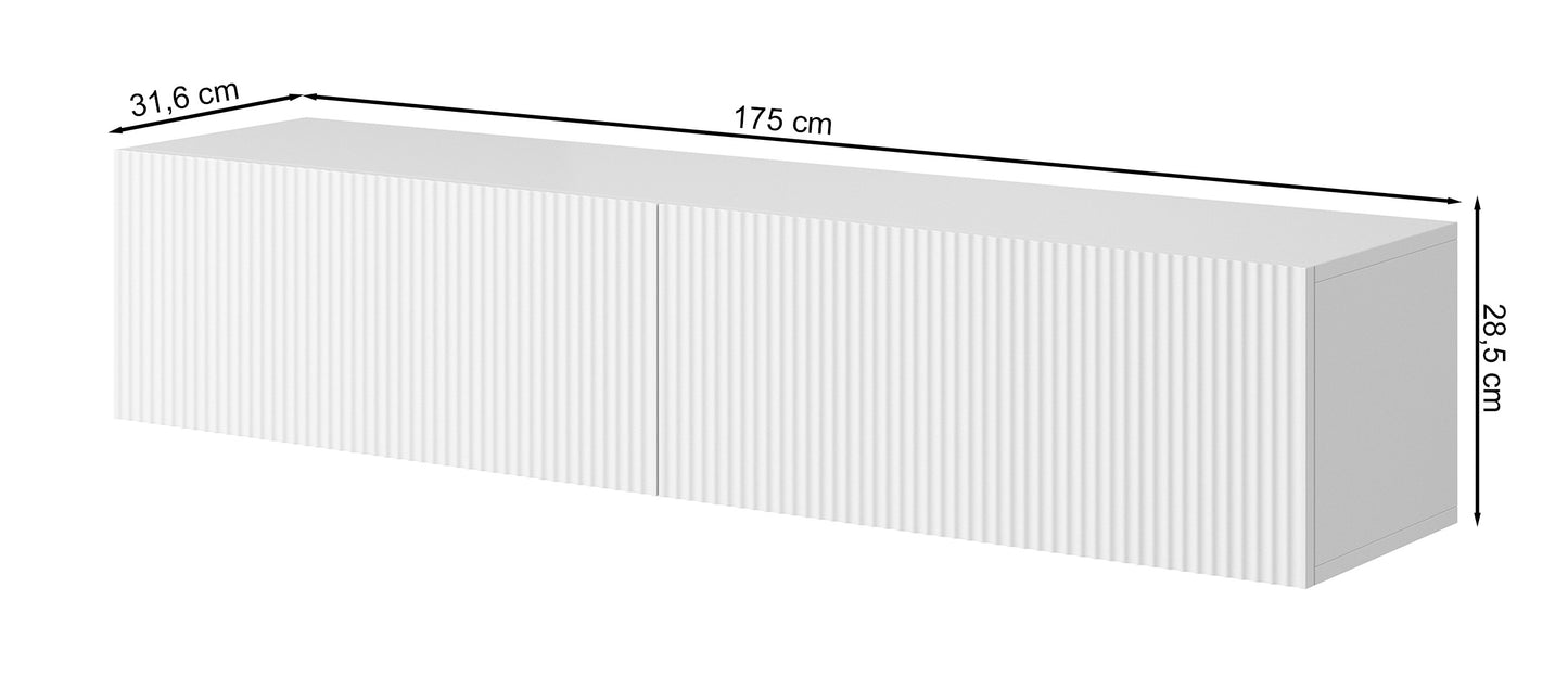 TV skapis Velda 175/28/31 cm melns